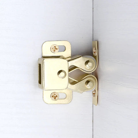 Five Pack Twin Roller Cabinet Door Catches With Screws For Home Furniture, Double Roller Closet Latch Hardware on cabinet door