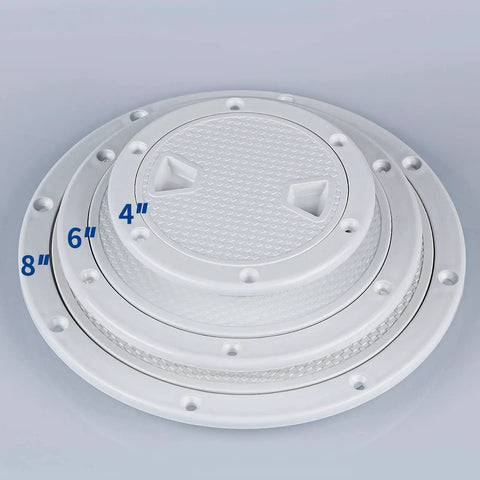 Round Non Slip Boat Hatch With Detachable Cover Waterproof ABS Marine Access Hatch For Boats And Yachts 4 6 8 Inch Options