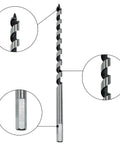 Twelve Inch Wood Auger Drill Bit With One Half Inch Diameter And Three Eighths Inch Hex Shank Self Feeding Ship Auger For Hardwood Softwood And Composite Materials Durable High Carbon Steel For Fast Drilling And Clean Holes