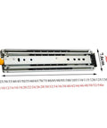 Ultra Heavy Duty Three Section Fully Extended Ball Bearing Drawer Slides Side Mount With Locking Gate Galvanized Steel 70cm length