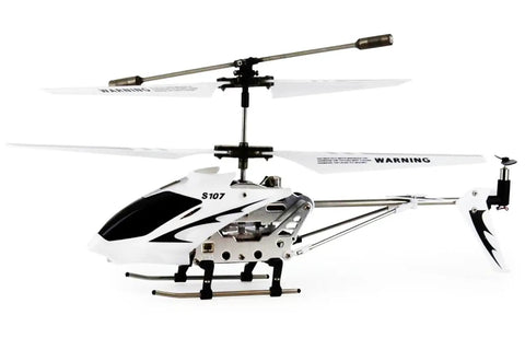 Totally Easy To Fly 3 Channel RC Helicopter With Gyro, Beginner Friendly Indoor Hovering, White And Silver Finish