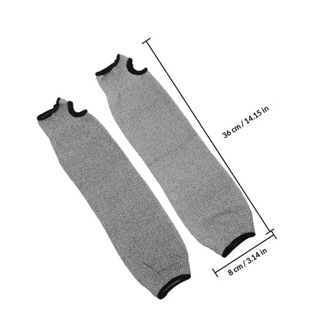 Heavy Duty Cut Resistant Arm Sleeves Featuring Thumb Hole Design For Unrestricted Movement And Superior Grip Snag Proof Armor For Mechanics Carpenters And Gardeners Seeking Tough As Nails Forearm Safety Protection On Any Work Site