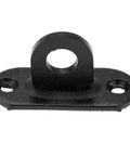 WUUWCHODC Gate Hook and Latch Closure for Cabinet Window Door black metal hook with eye for secure closure, perfect for cabinets or doors.