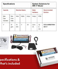 Whole Home Salt Free Water Descaler And Hard Water Conditioner For Home Use, product box, specifications table, installation manual