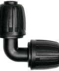 Half Inch Drip Irrigation Elbow Fittings 13 Pack Barbed Elbow Connectors For One Half Inch Drip Tubing with anti drop lock nut