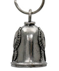 Wolf Dream Good Luck Motorcycle Bell With Pewter Key Ring Accessory For Bikers Durable Weather Resistant Key Chain Charm