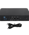 Heavy Duty UPS Battery Backup With Massive 18000 Mah Reserve And Flexible Adjustable Outputs 5V 9V 12V Dual Ports view showing ports and connections.