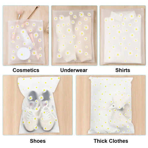 Stash And Pack Travel Storage Bags For Clothes And Gear Clear Reusable Ziplock Pouches Waterproof Resealable Luggage Organizer Set