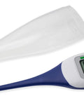 Large Face LCD Digital Thermometer For Adults And Kids With Fast 10 Second Fever Check And Instant Read Easy To Read Display Battery Included Perfect For Home Health Care blue digital thermometer with case