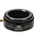 Tilt Shift Lens Mount Adapter For Olympus OM Lenses To Sony E Mount Cameras With 20mm Shift And 10 Degree Tilt 360 Degree Rotation Infinity Focus Ready Pro Grade Build For Serious Shooters black metal adapter