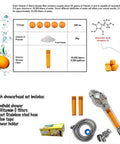 Vitamin C Shower Head With Water Filter Set, Two Filters Included, Removes Up To Ninety Nine Percent Of Chlorine And Chloramines diagram
