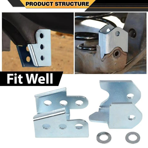 Toyota 4Runner Panhard Correction Kit PCK For 3rd Gen 1996 To 2002 Bolt On Frame Mount Alignment Drop Bracket With Two Hardened 3mm Spacers Easy Slide On Install For Better Steering And Precise Wheel Alignment, steel bracket with spacers