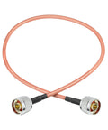 N Type Male To N Type Male Jumper Cable RG400 Low Loss Coax 1.6 Feet For 4G LTE Antenna WiFi Yagi Antennas Routers And Ham Radios
