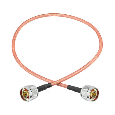 N Type Male To N Type Male Jumper Cable RG400 Low Loss Coax 1.6 Feet For 4G LTE Antenna WiFi Yagi Antennas Routers And Ham Radios