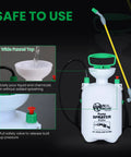1-Gallon Handheld Sprayer With Easy-Carry Shoulder Strap And Easy Fill Funnel, Translucent White Tank, Locking Trigger Display