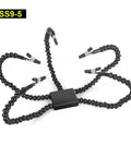 Pro Grade Flexible Third Hand Soldering Station with four arms, adjustable goosenecks, removable tip clamps for PCB work