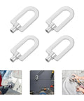 10 Piece Auto Dent Puller Ring Kit for Aluminum Body Repair Tools, DIY Sheet Metal Puller Set, Car Dents Repair Kit, Fast Grip And Gentle Pull, Pro Grade, No Experience Needed, Restore Panels Like New. Four aluminum dent puller rings for body panel repair.