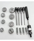 Durable 24-38mm Valve Seat Reamer Kit For Cars And Bikes Fixes Engine Valves 30/45/60/90 Degrees Grinding Wheel Tool Set With bits