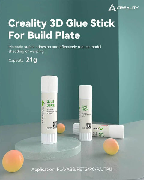 3D Printer Glue Sticks PVP Solid Adhesive, 4 Pack for Build Plate and Hot Bed, Enhanced Adhesion for PLA ABS PETG PC PA TPU
