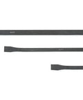 Angled Tip Pry Bar Set 3 Piece With 12in 17in 25in Lengths For Automotive And Industrial Leverage Durable Black Finish displayed