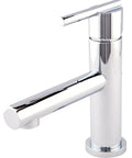 Parma Single Handle Lavatory Faucet With Metal Touch Down Drain, Drip Free Ceramic Disc Valve For Smooth Turning, chrome finish