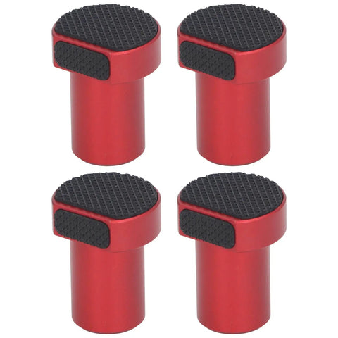 Four Pack Aluminum Bench Dog Clamps For Woodworking In Red Fits Three Quarter Inch 19mm Bench Dog Holes Built From Durable Anodized Aluminum