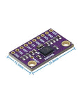 Five Pack 9-DOF IMU Sensor Set For DIY Robotics And Motion Tracking, Includes Five High-Precision 9-Axis Chips In Black Case, Dope For Microcontrollers, Prototyping, Drones, And Wearable Tech Projects. BNO085 board, 25.8mm x 15.5mm, purple PCB