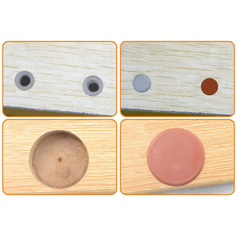 Must Have 1000 Pieces White Hinge Hole Plugs For Furniture And Home Improvement showing plug covers on wood panels