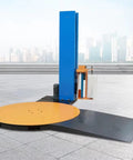 Heavy Duty Automatic Pallet Wrapping Machine With Wide Stretch Film Roll Wrapper for high volume warehouse logistics.