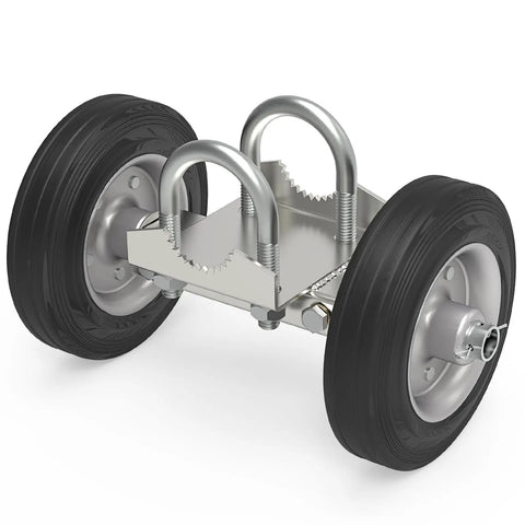 6 Inch Rolling Gate Wheel Carrier For Driveway Heavy Duty Steel Wheel With Rubber Wheel For Swing Or Sliding Gates Supports Up To 600 Pounds