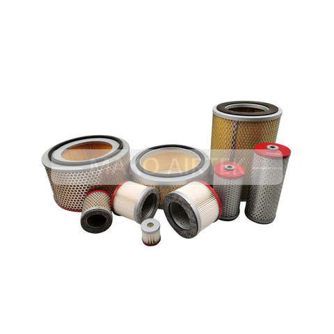 Air Filter Replacement For Becker Vacuum Pump 909581 90958100000 Direct Fit Premium Quality filters of various sizes on white background