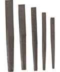 Five Piece Screw Extractor Set For Removing Broken Screws And Bolts Heavy Duty Easy Out Kit with different sizes visible.