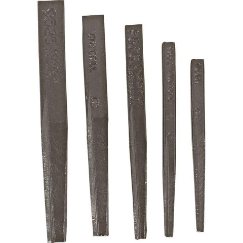 Five Piece Screw Extractor Set For Removing Broken Screws And Bolts Heavy Duty Easy Out Kit with different sizes visible.
