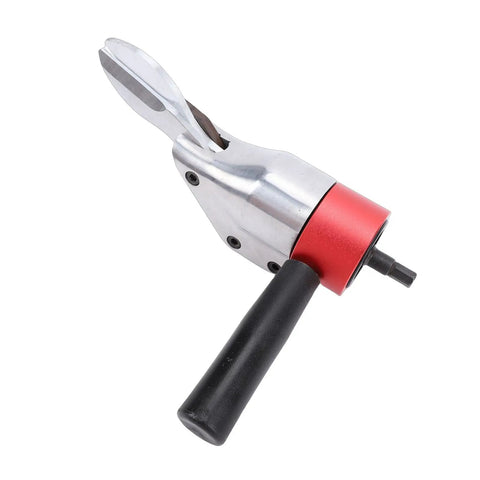 Omquot Electric Metal Shear Drill Attachment Crv Steel Blade Cuts Iron Stainless Aluminum Sheets Effortlessly 360 Degree Rotating Handle