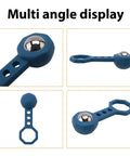 Juinrinet Drywall Metal Detecting Detector 6.6x2cm shown from multiple angles, featuring a blue handle and metallic ball.