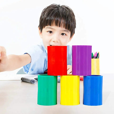 Plastic Tornado Bottle Connectors Cyclone Vortex Kit For Students Ideal For Science Experiments 5 colored connectors and child