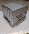 304 Stainless Steel Folding Handle 90 Degree Folding Pull Handle for cabinets and toolboxes on a metal storage unit