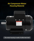 Three Horsepower Farm Duty Single Phase Electric Motor 1750 RPM Four Pole 184T TEFC IP55, showcasing the robust steel shell