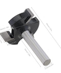 CNC Spoilboard Surfacing Router Bit for Slab Flattening One And A Quarter Inch Cut Diameter Alloy Steel Body With Anti Kickback Design