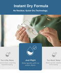 SOLWST Optix Clear Guard lens wipes for eyeglasses; front view of hands wiping glasses with a white wipe.
