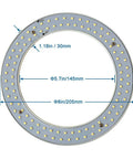 8 Inch LED Circline Light Bulb 1600LM 13W Daylight 6000K for FC8T9 CW Fluorescent Replacements Ballast Bypass Ready