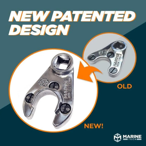 Pro Grade 38mm Pin Wrench With L4.5mm Pins For Seastar Steering Cylinders Trim And Tilt Caps On Yamaha Four Stroke V6 And Non VMAX 2 Stroke Motors Tilt Trim Spanner Tool Replaces Obsolete AMT0004