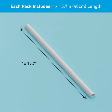Wall Mounted TV Cable Concealer With Hinged One Piece Cover For A Mess Free Clean Wires Behind Your TV Look