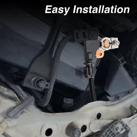 Boss Tier Battery Current And Voltage Sensor With Wiring Harness installed in engine bay for Honda Civic CRV Acura RDX ILX.