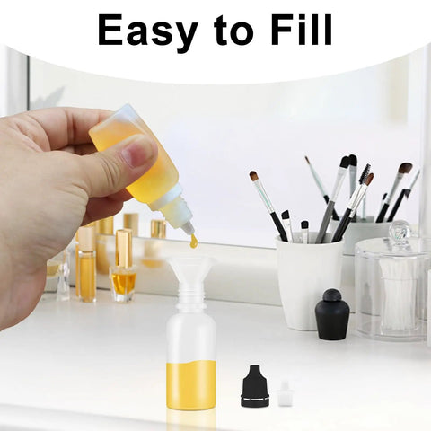 Top Shelf Real Deal 50 Pack Thin Tip Dropper Bottles 15Ml Black Plastic Squeeze Vials With Secure Screw Caps And Nifty Small Funnels Easy To Use For Mixing Herbs Oils Travel
