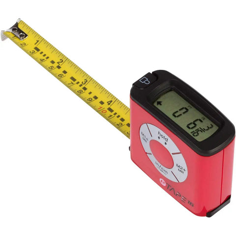 Digital Tape Measure Three Quarter Inch By Sixteen Foot Pro Grade Build Weatherproof Polycarbonate Housing with Easy Readout