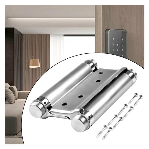 Rotating Concealed Cabinet Hinges 10 Piece Set With Screws Solid Drawer Butt Hinge stainless steel in a modern setting