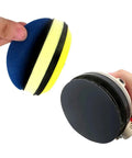 Heavy Duty 120 Piece Sanding Discs With Hook And Loop Backing For Wet Or Dry Detailing showing two sanding pads.