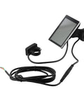 5 Pin E Bike LCD Display Screen for Electric Scooters and Bikes, Speedometer Panel with handlebar mounts and wiring