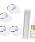 Windshield Crack Repair Kit For Chips And Scratches, Quick Fix Car Glass Repair Tool, includes suction cups and resin bottle